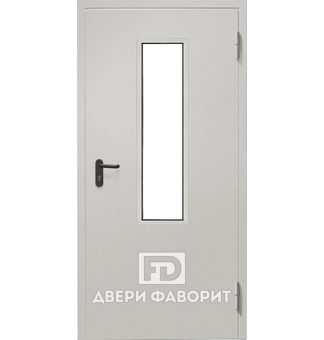 Противопожарная дверь со стеклом