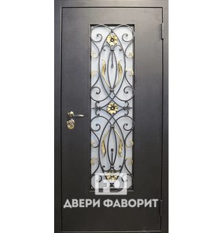 Дверь входная со стеклом, терморазрыв