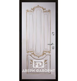 Входная дверь в офис (фрезерованный МДФ)