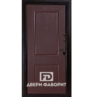 трехконтурная дверь в квартиру с двусторонним МДФ