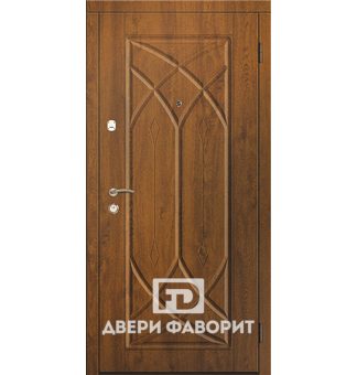 дверь в квартиру с МДФ на внешней и внутренней стороне