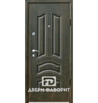 металлическая дверь в квартиру с МДФ