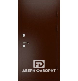 Одностворчатая недорогая дверь в квартиру с порошковым напылением