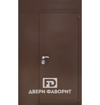 недорогая двустворчатая дверь с верхней вставкой, нитроэмаль и винилискожа