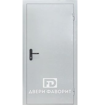 противопожарная дверь с одним замком