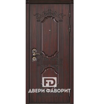 дверь металлическая с тремя петлями и отделкой винорит