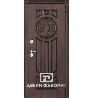 Стальная дверь с отделкой винорит и панорамным глазком