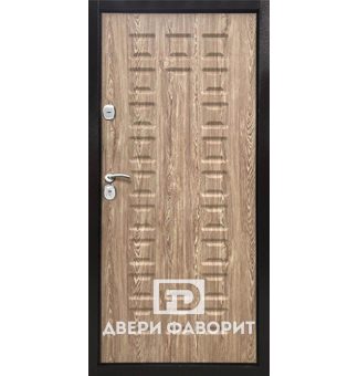 уличная металлическая дверь без глазка, с мдф отделкой