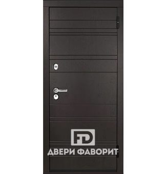  металлическая уличная дверь с филёнчатым мдф